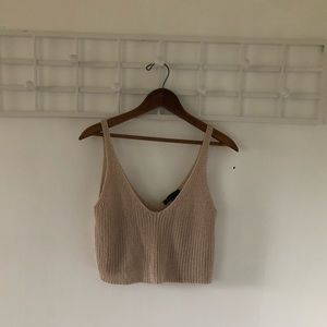 Knit crop top